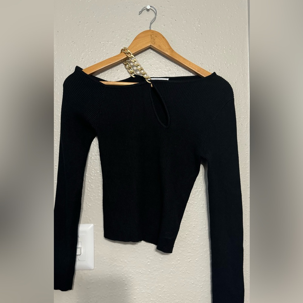 Elegant Black Off-Shoulder Top